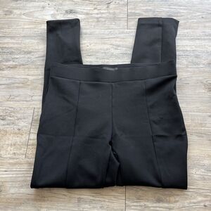 Ann Talyor Straight Leg Dress Pants Women's 8 Medium Slit Black